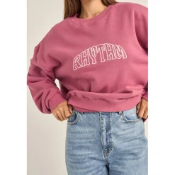 Rhythm College Crew Neck Fleece - Women's-Women Casual Clothing|Sweatshirts & Fleece