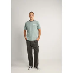 Rhythm Contrast Neckband Short-Sleeve T-Shirt - Men's- Casual Clothing|T-Shirts