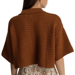 Rhythm Evermore Knit Short-Sleeve Shirt - Women's-Women Casual Clothing|Tops & Shirts