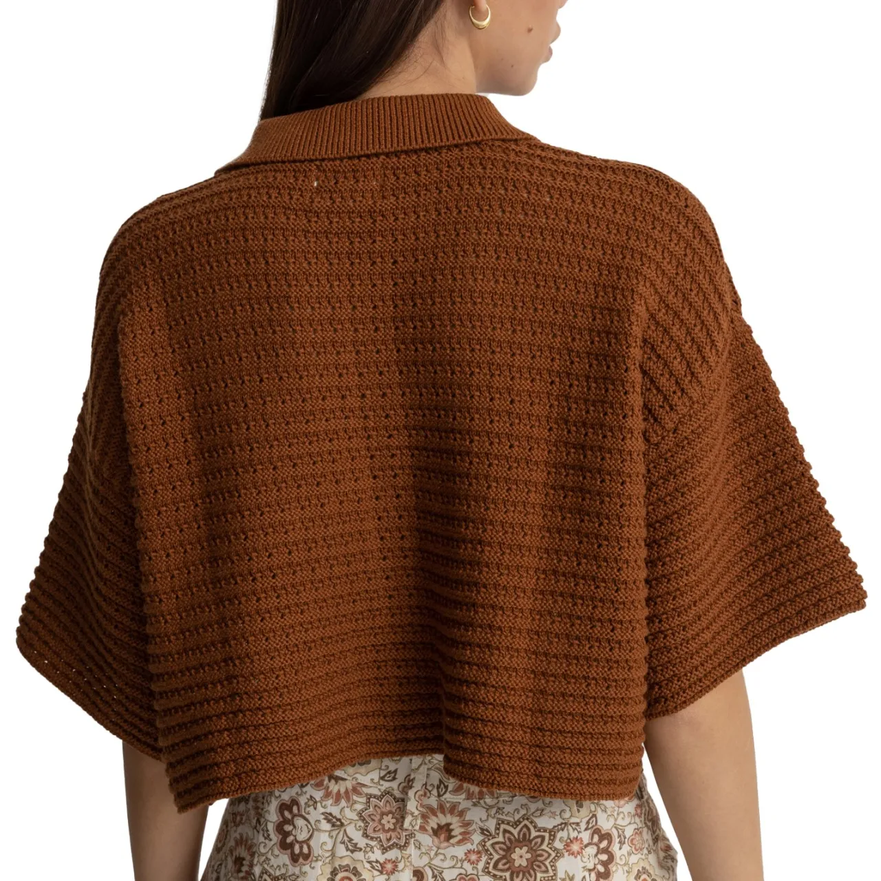 Rhythm Evermore Knit Short-Sleeve Shirt - Women's-Women Casual Clothing|Tops & Shirts