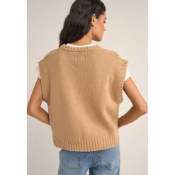 Rhythm Finley Cable Knit Vest - Women's-Women Casual Clothing