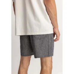 Rhythm Hickory Linen Jam Shorts - Men's- Casual Clothing|Shorts