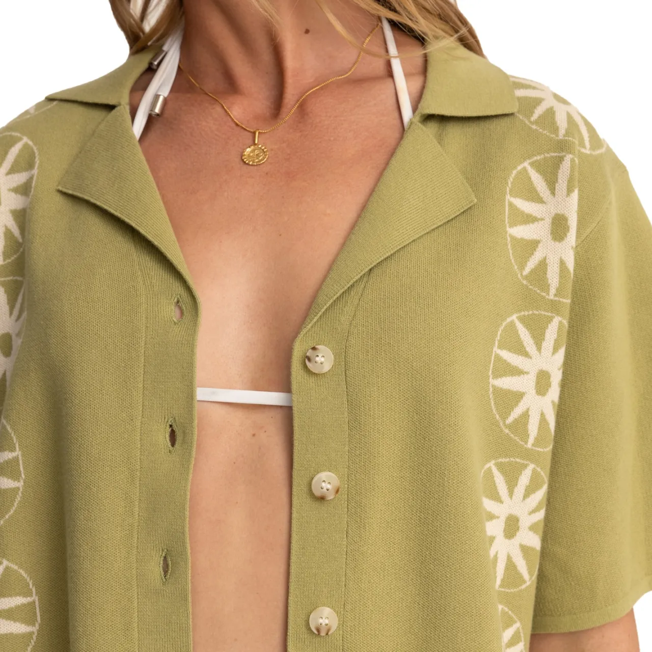 Rhythm Horizon Knitted Shirt - Women's-Women Casual Clothing|Tops & Shirts