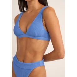 Rhythm Isla Rib Tall Tri Bikini Top - Women's-Women Swimsuits|Casual Clothing