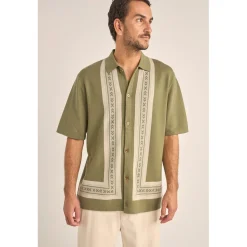 Rhythm Loma Knitted Short-Sleeve Shirt - Men's- Casual Clothing|Shirts