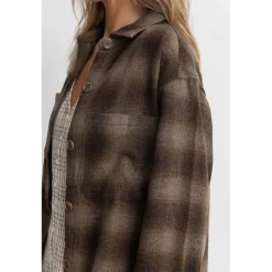 Rhythm Mazzy Shacket - Women's-Women Casual Clothing|Snow Clothing