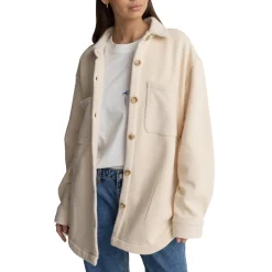 Rhythm Reverse Fleece Shacket - Women's-Women Casual Clothing|Snow Clothing