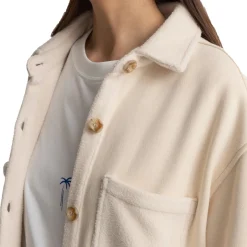 Rhythm Reverse Fleece Shacket - Women's-Women Casual Clothing|Snow Clothing