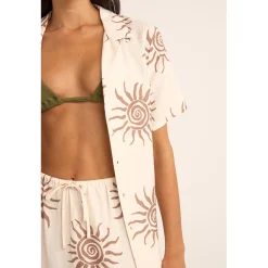 Rhythm Seafarer Short-Sleeve Shirt - Women's-Women Casual Clothing|Tops & Shirts