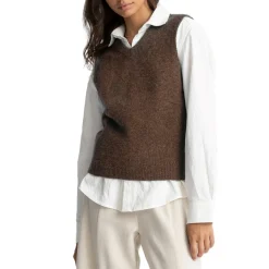 Rhythm Shell Beach Sweater Vest - Women's-Women Casual Clothing
