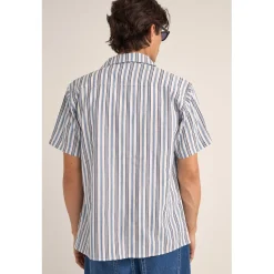 Rhythm Vacation Stripe Short-Sleeve Short - Men's- Casual Clothing|Shirts