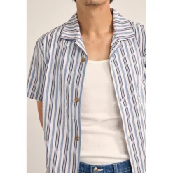 Rhythm Vacation Stripe Short-Sleeve Short - Men's- Casual Clothing|Shirts