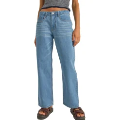 Rhythm Washed Out Denim Pants - Women's-Women Casual Clothing|Jeans & Pants