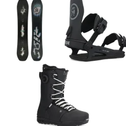 Ride Algorythm Snowboard + C-6 Snowboard Bindings + Fuse Snowboard Boots 2025- Snowboards, Bindings & Boots|Snowboard Packages