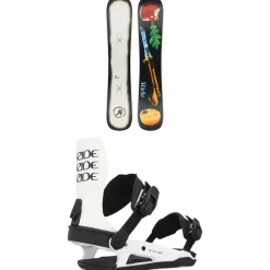 Ride Burnout Snowboard + C-6 Snowboard Bindings 2025- Snowboards With Bindings|Snowboard Packages