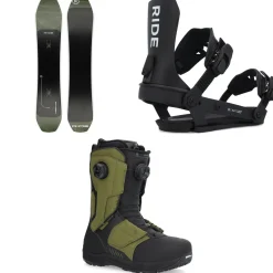 Ride Deep Fake Snowboard + A-8 Snowboard Bindings + Insano Snowboard Boots 2025- Snowboards, Bindings & Boots|Snowboard Packages