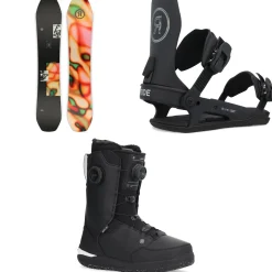 Ride Moderator Snowboard + C-6 Snowboard Bindings + Lasso Boa Snowboard Boots 2025- Snowboards, Bindings & Boots|Snowboard Packages
