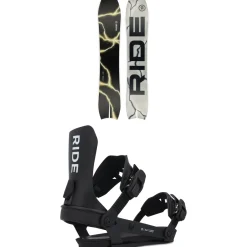 Ride MTNpig Snowboard + A-8 Snowboard Bindings 2025- Snowboards With Bindings|Snowboard Packages