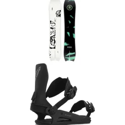 Ride MTNpig Snowboard + C-6 Snowboard Bindings 2024- Snowboards With Bindings|Snowboard Packages