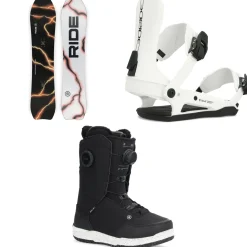 Ride Psychocandy Snowboard + CL-6 Snowboard Bindings + Hera Snowboard Boots - Women's 2025- Snowboards, Bindings & Boots|Snowboard Packages