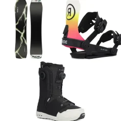 Ride Superpig Snowboard + A-8 Snowboard Bindings + Lasso Pro Snowboard Boots 2025- Snowboards, Bindings & Boots|Snowboard Packages