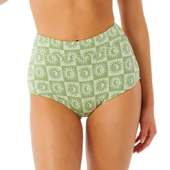 Rip Curl Summer Check Jacquard Boyleg Bikini Bottom - Women's-Women Swimsuits|Casual Clothing