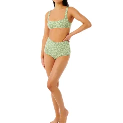 Rip Curl Summer Check Jacquard Boyleg Bikini Bottom - Women's-Women Swimsuits|Casual Clothing