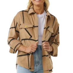 Rip Curl The Search Flannel Shirt - Women's-Women Casual Clothing|Tops & Shirts