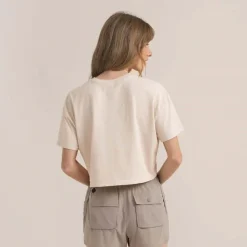 Roark Mountain Cropped T-Shirt - Women's-Women Casual Clothing|T-Shirts & Tank Tops