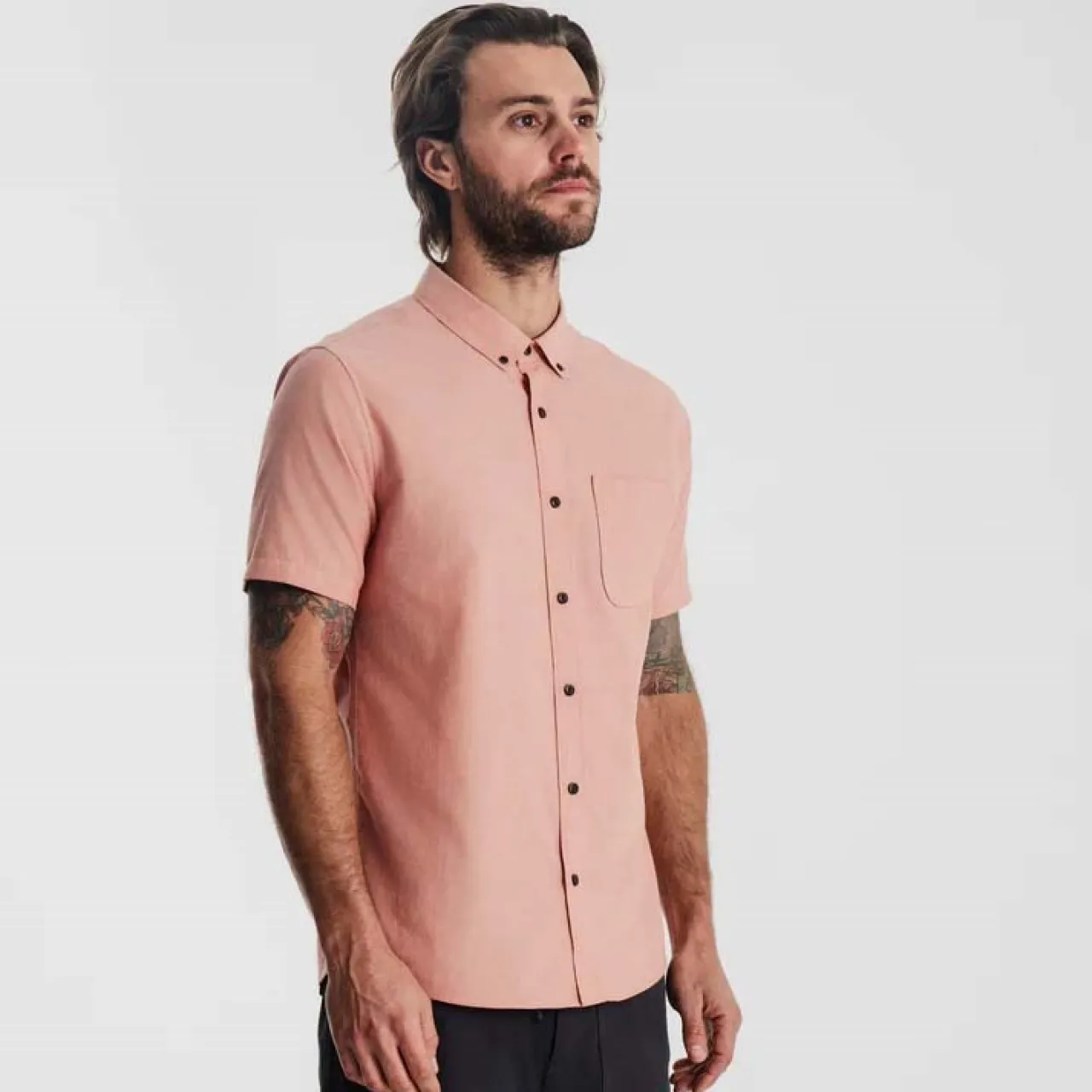 Roark Scholar Oxford Short-Sleeve Woven Shirt - Men's- Casual Clothing|Shirts