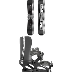 Rome Agent Pro Snowboard + 390 Boss Snowboard Bindings 2025- Snowboards With Bindings|Snowboard Packages