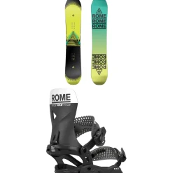 Rome Artifact Snowboard + Vice Snowboard Bindings 2025- Snowboards With Bindings|Snowboard Packages