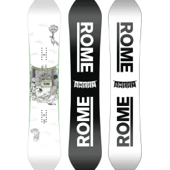 Rome Party Mod Snowboard + D.O.D. Snowboard Bindings 2025- Snowboards With Bindings|Snowboard Packages