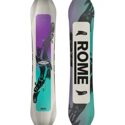 Rome Slapstick Snowboard + Minishred Snowboard Bindings - Kids 2025-Kids Kids Snowboard Packages|Snowboard Packages