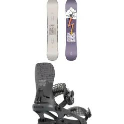 Rome Stale Crewzer Snowboard + D.O.D. Snowboard Bindings 2025- Snowboards With Bindings|Snowboard Packages