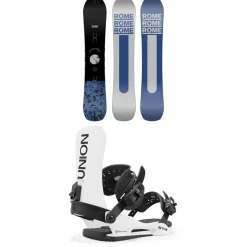 Rome Warden Snowboard + Union STR Snowboard Bindings 2025- Snowboards With Bindings|Snowboard Packages