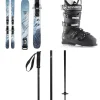 Rossignol Black Ops 92 Skis + Xpress 11 GW Bindings + Hi-Speed 80 HV Ski Boots + evo Merge Ski Poles 2024- Skis, Boots, Bindings & Poles|Skis With Bindings