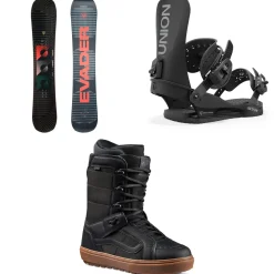Rossignol Evader Snowboard + Union STR Snowboard Bindings + Vans Hi Standard OG Snowboard Boots 2025- Snowboards, Bindings & Boots|Snowboard Packages