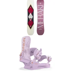 Rossignol Meraki Snowboard + Union Juliet Snowboard Bindings - Women's 2025- Snowboards With Bindings|Snowboard Packages