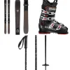 Rossignol Sender 90 Pro Skis + Xpress 10 Bindings + Dalbello Veloce Max 75 Ski Boots + evo Refract Ski Poles 2024- Skis With Bindings|Ski Packages