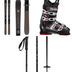 Rossignol Sender 90 Pro Skis + Xpress 10 Bindings + Dalbello Veloce Max 75 Ski Boots + evo Refract Ski Poles 2024- Skis With Bindings|Ski Packages