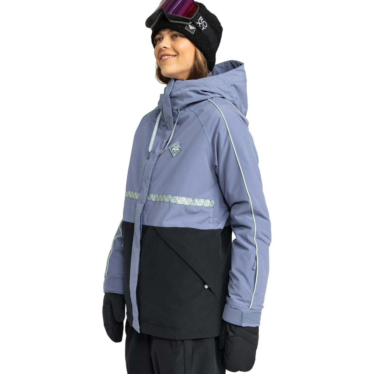 Roxy Highridge Hoodie Jacket - Women's-Women Snow Clothing|Insulated & Puffer Jackets