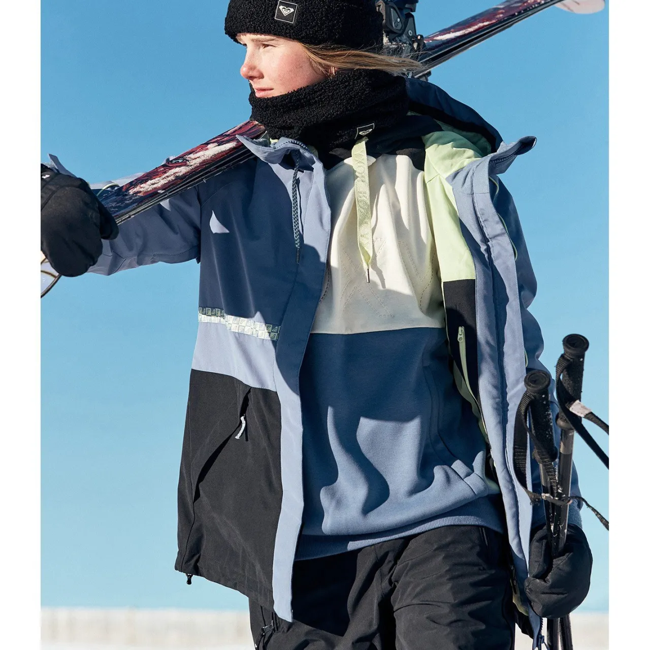 Roxy Highridge Hoodie Jacket - Women's-Women Snow Clothing|Insulated & Puffer Jackets