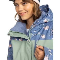 Roxy Jetty Block Jacket - Women's-Women Snow Clothing|Insulated & Puffer Jackets