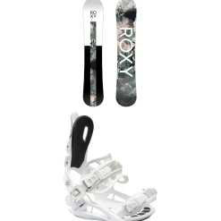 Roxy Smoothie C2 Snowboard + Rock-It Dash Snowboard Bindings - Women's 2025- Snowboards With Bindings|Snowboard Packages