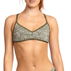 RVCA Blocked Bralette Bikini Top - Women's-Women Swimsuits|Casual Clothing
