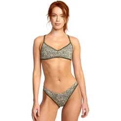 RVCA Blocked Hi Leg Bikini Bottoms - Women's-Women Swimsuits|Casual Clothing