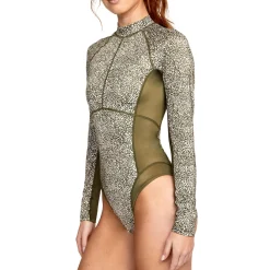 RVCA Blocked One Piece Rashguard - Women's-Women Casual Clothing|Rashguards