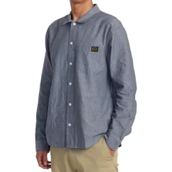 RVCA Dayshift Stripe II Long-Sleeve Shirt - Men's- Casual Clothing|Shirts