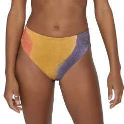 RVCA Trippy Dana High-Rise Cheeky Bikini Bottoms - Women's-Women Swimsuits|Casual Clothing